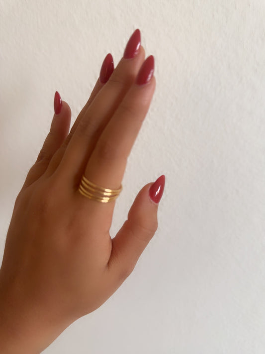 Handmade Gold Loop Ring